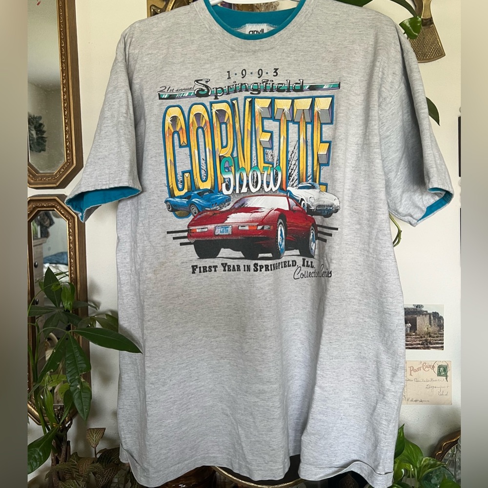 double lined corvette vintage tee